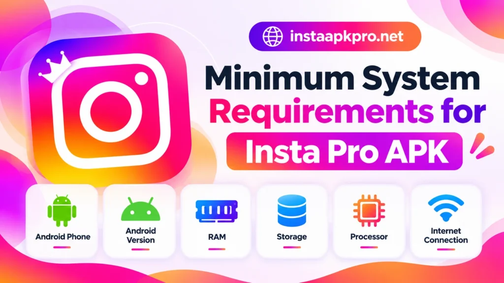 Minimum System Requirements for Insta Pro APK